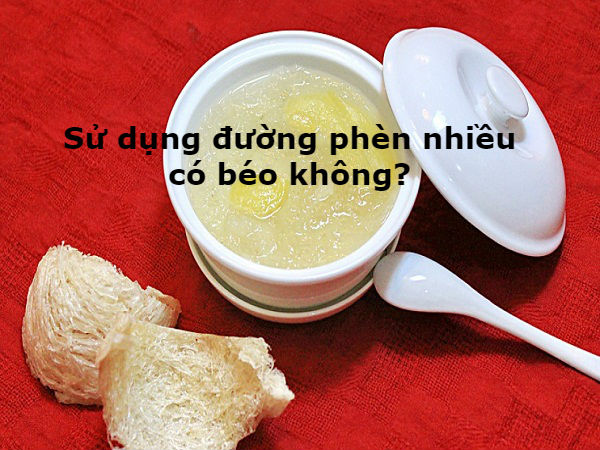 Sử dụng đường phèn nhiều có béo không ?